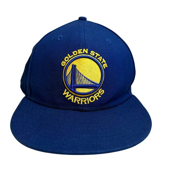 Golden State Warriors New Era 59Fifty NBA Hat Cap Wool Blue Size 7 5/8 - Picture 1 of 8